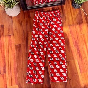 Winner’s Circle Dale Earnhardt Jr 8 Print Red Pajama Pants Drawstring & Pockets